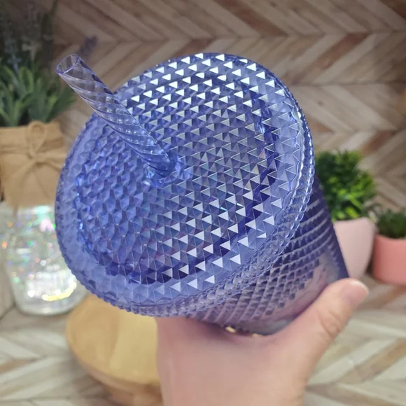 Starbucks Disneyland Resort Purple Iridescent Studded Tumbler Venti 24 oz - Picture 6 of 10